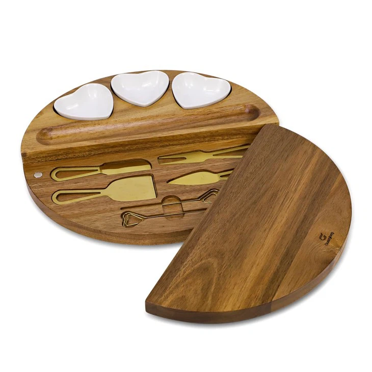 Acacia Wood Charcuterie Board Set (1)