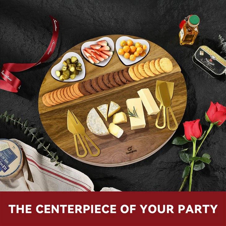 Acacia Wood Charcuterie Board Set (8)